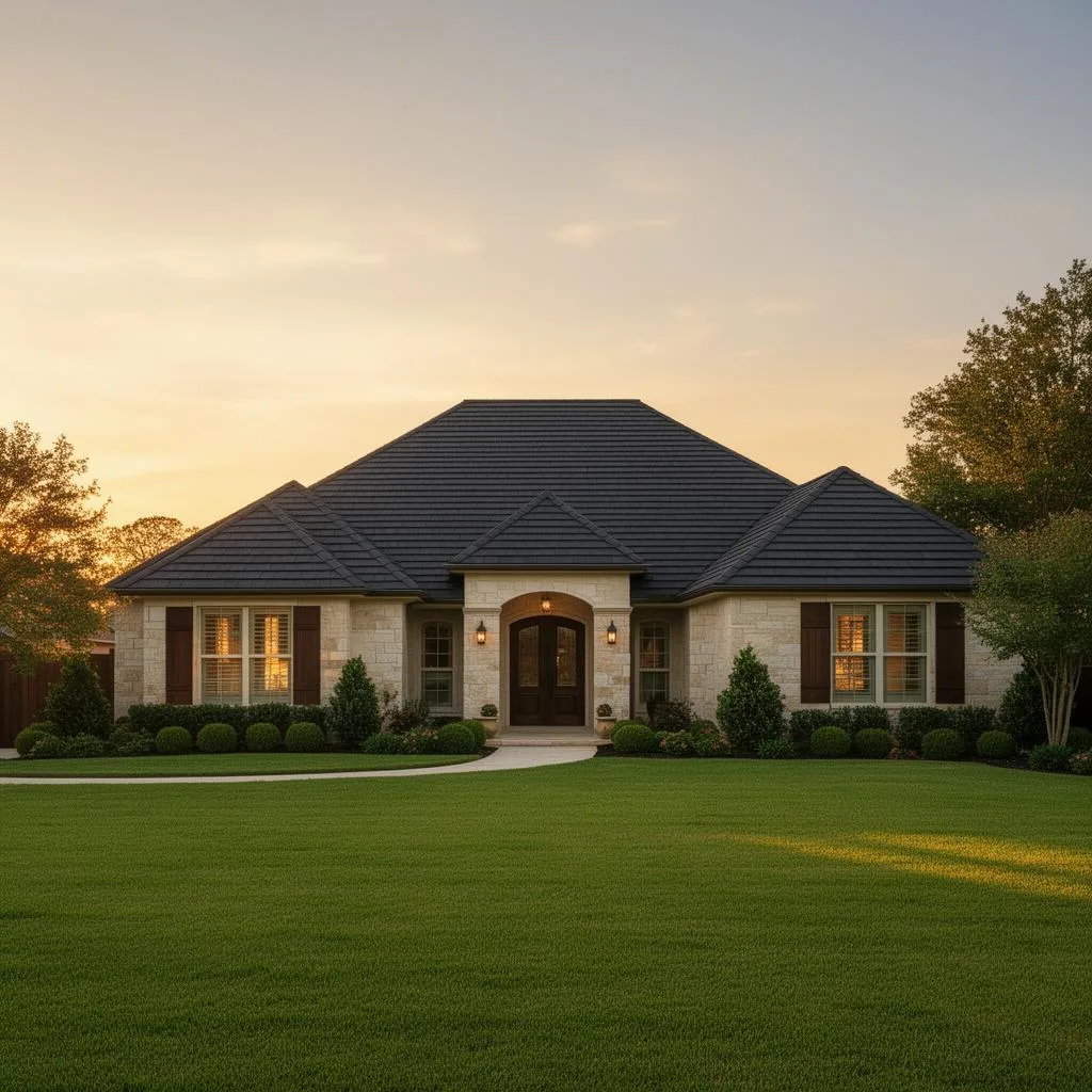 Completed roof on a Garland, TX home